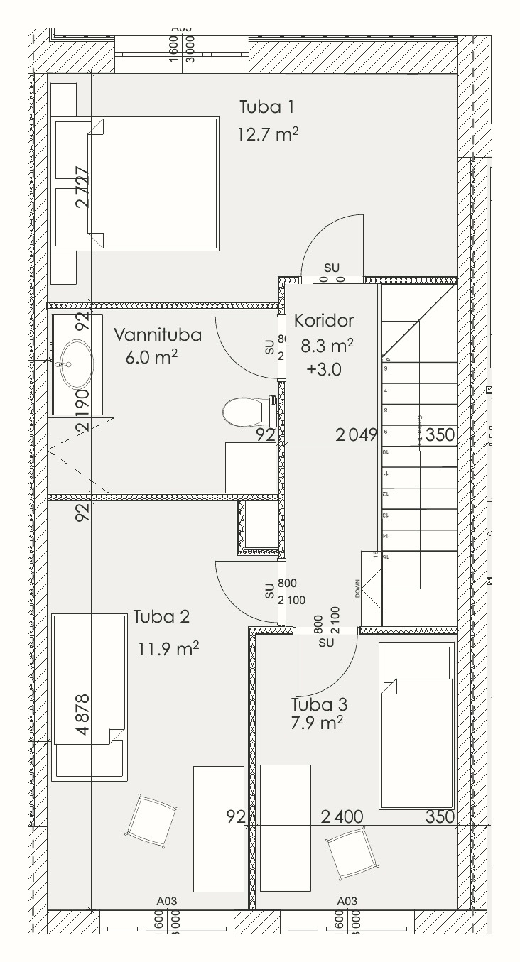 2. korruse plaan